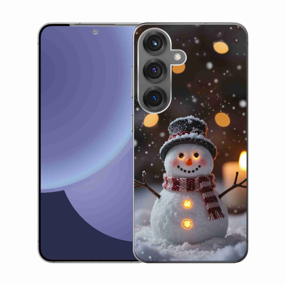 Gél borítás mmCase Samsung Galaxy S25 készülékhez - vidám hóember