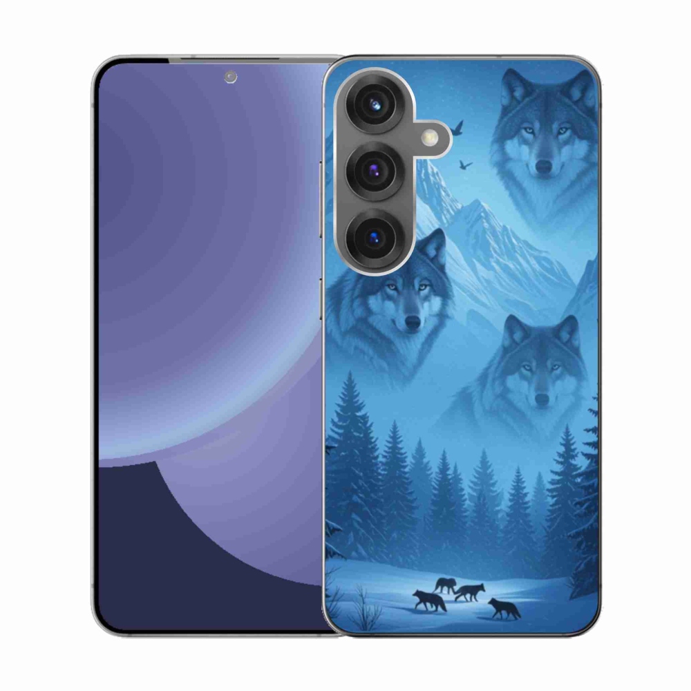 Gél védőhuzat mmCase Samsung Galaxy S25 készülékhez - farkas csomag