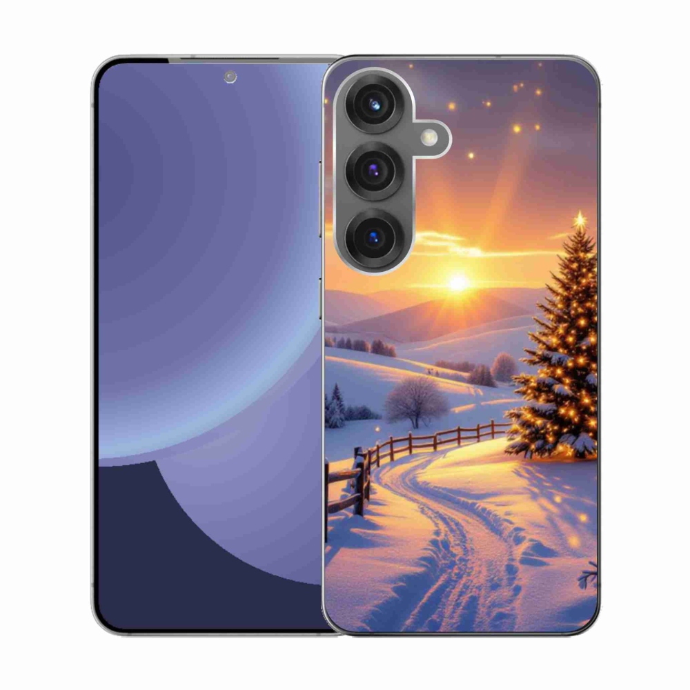 Gél borítás mmCase Samsung Galaxy S25 készülékhez - téli tájkép