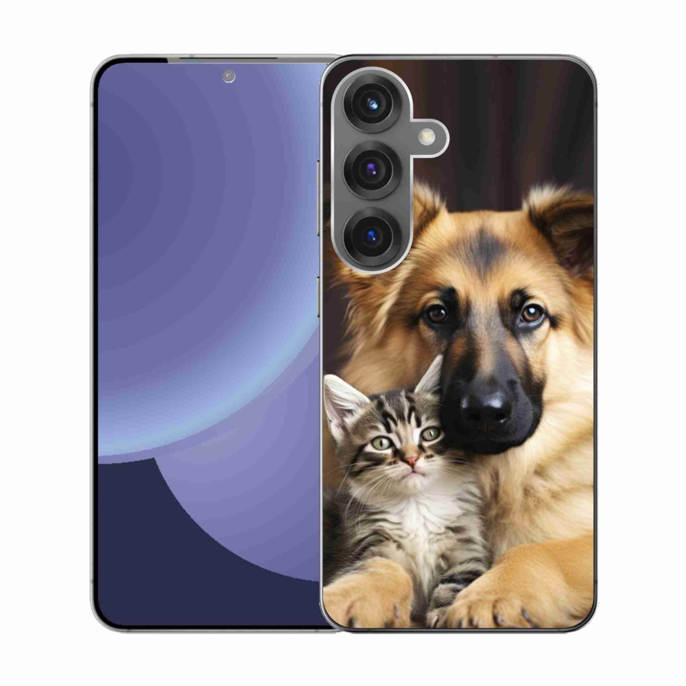 Gél borítás mmCase Samsung Galaxy S25 - állatbarátság