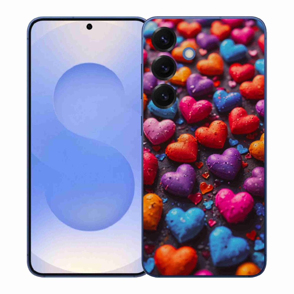 Zselés borítás mmCase Samsung Galaxy S26+ készülékhez - színes szívecske