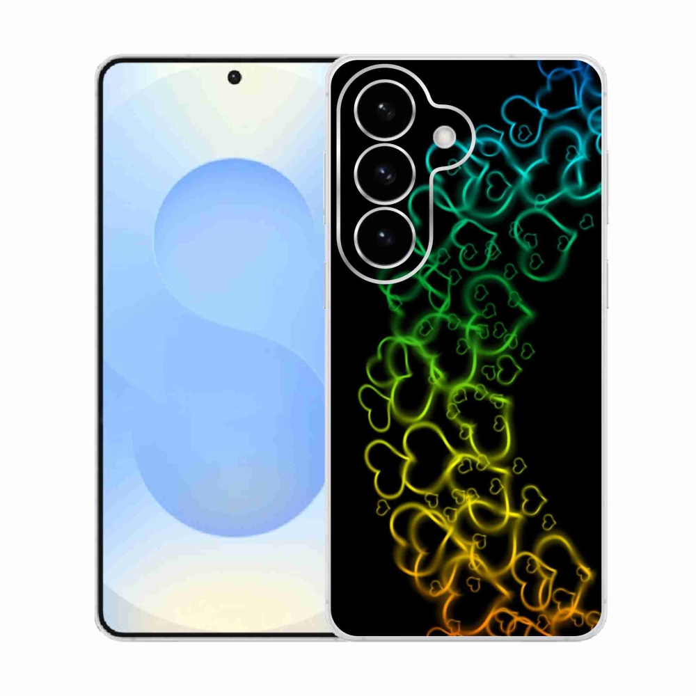 Zselés borítás mmCase Samsung Galaxy S26 készülékhez - színes szívek