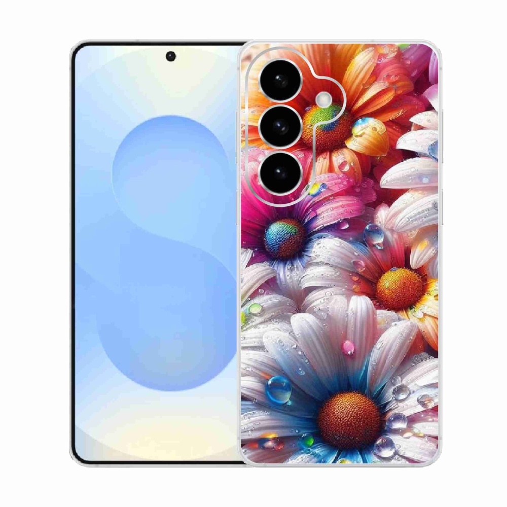 Zselés borítás mmCase Samsung Galaxy S26 készülékhez - színes margaréták