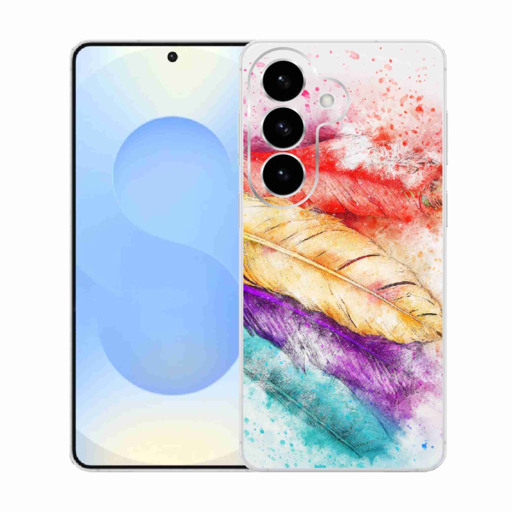 Zselés borítás mmCase Samsung Galaxy S26 készülékhez - színes tollakkal