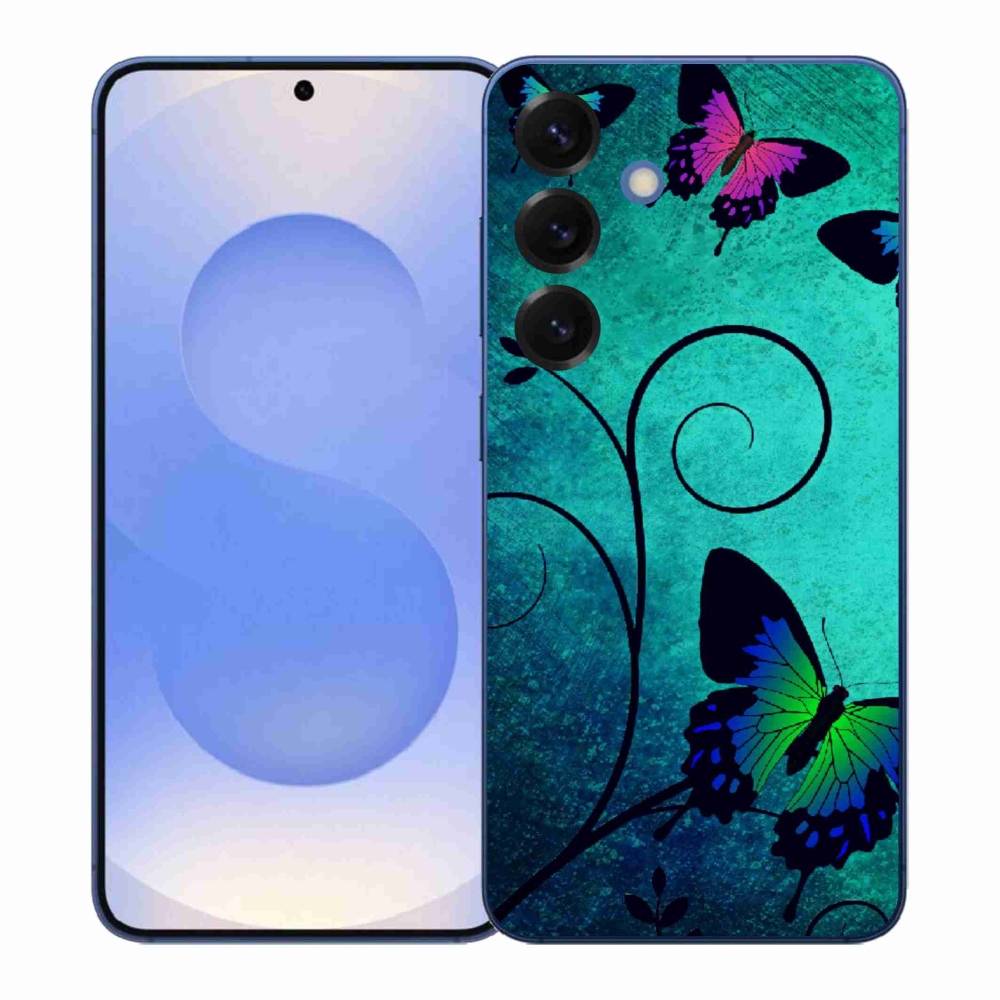 Gél borítás mmCase Samsung Galaxy S26+ - színes pillangókhoz