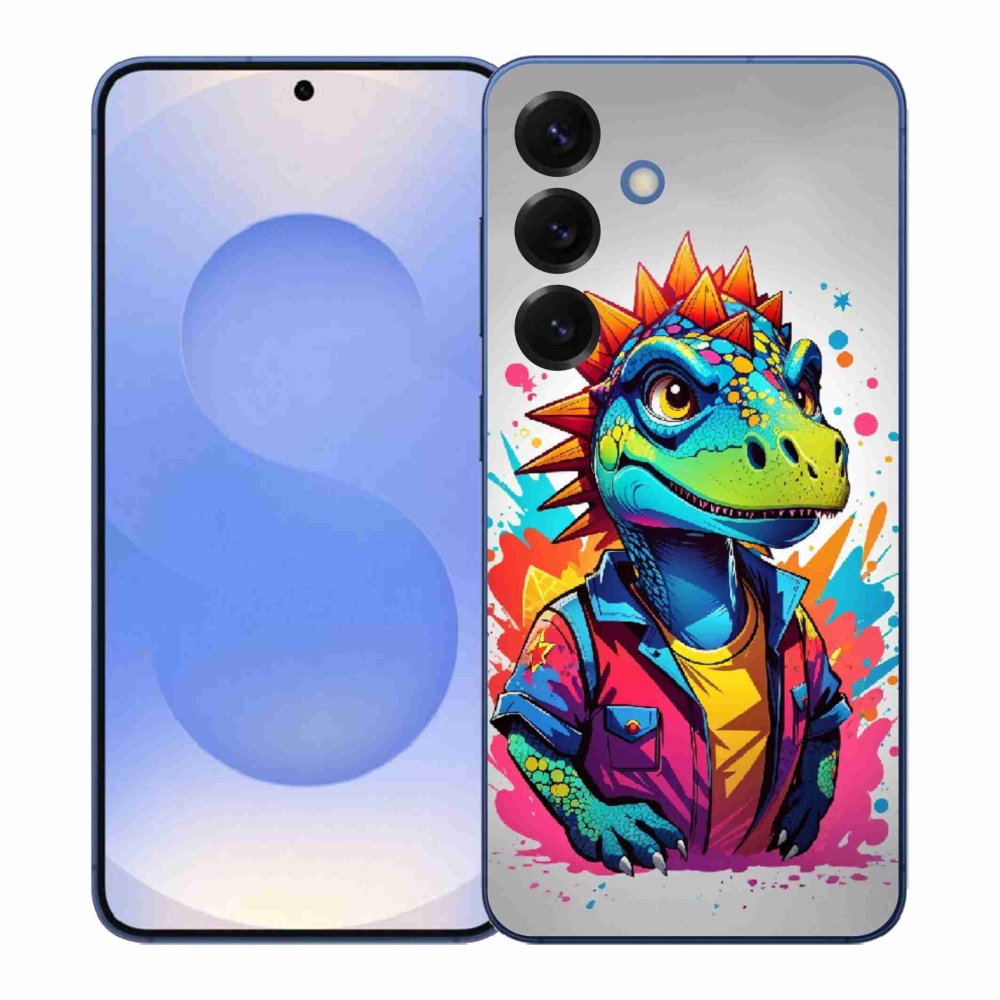 Zselés borítás mmCase Samsung Galaxy S26+ - színes dinoszauruszhoz