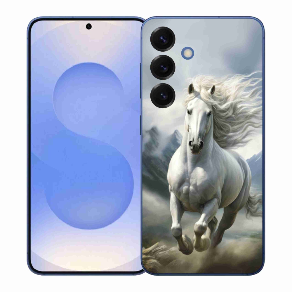 Gél borítás mmCase Samsung Galaxy S26+ - futó fehér ló 3