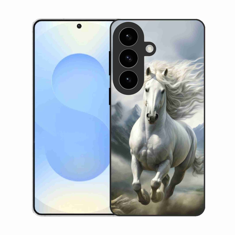 Gél borító mmCase Samsung Galaxy S26 - futó fehér ló 3