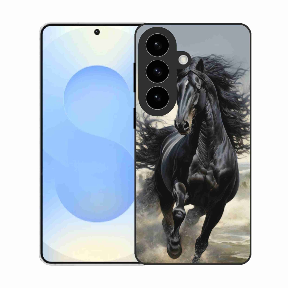 Gél borítás mmCase Samsung Galaxy S26 - fekete futó ló