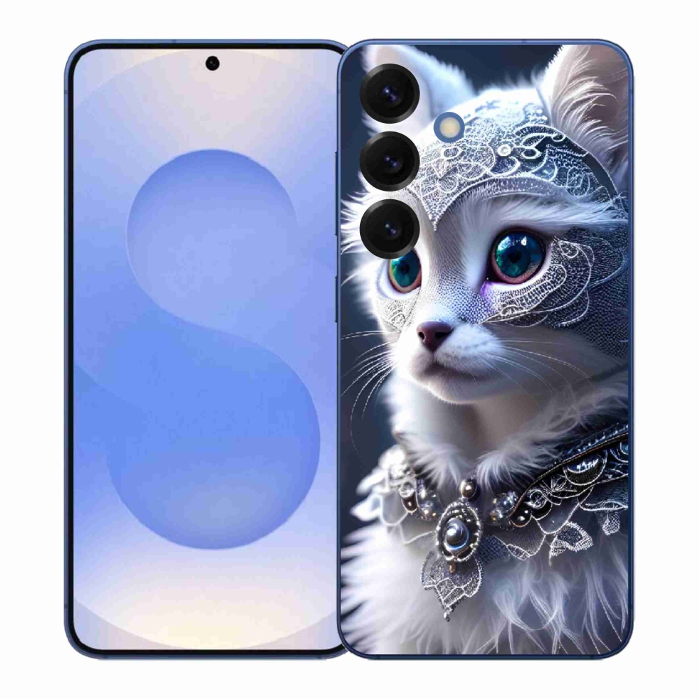 Gél védőhuzat mmCase Samsung Galaxy S26+ - fehér macska