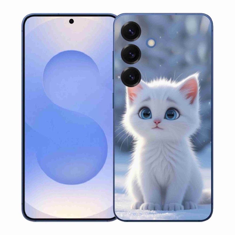 Gél védőhuzat mmCase Samsung Galaxy S26+ - fehér cica 3