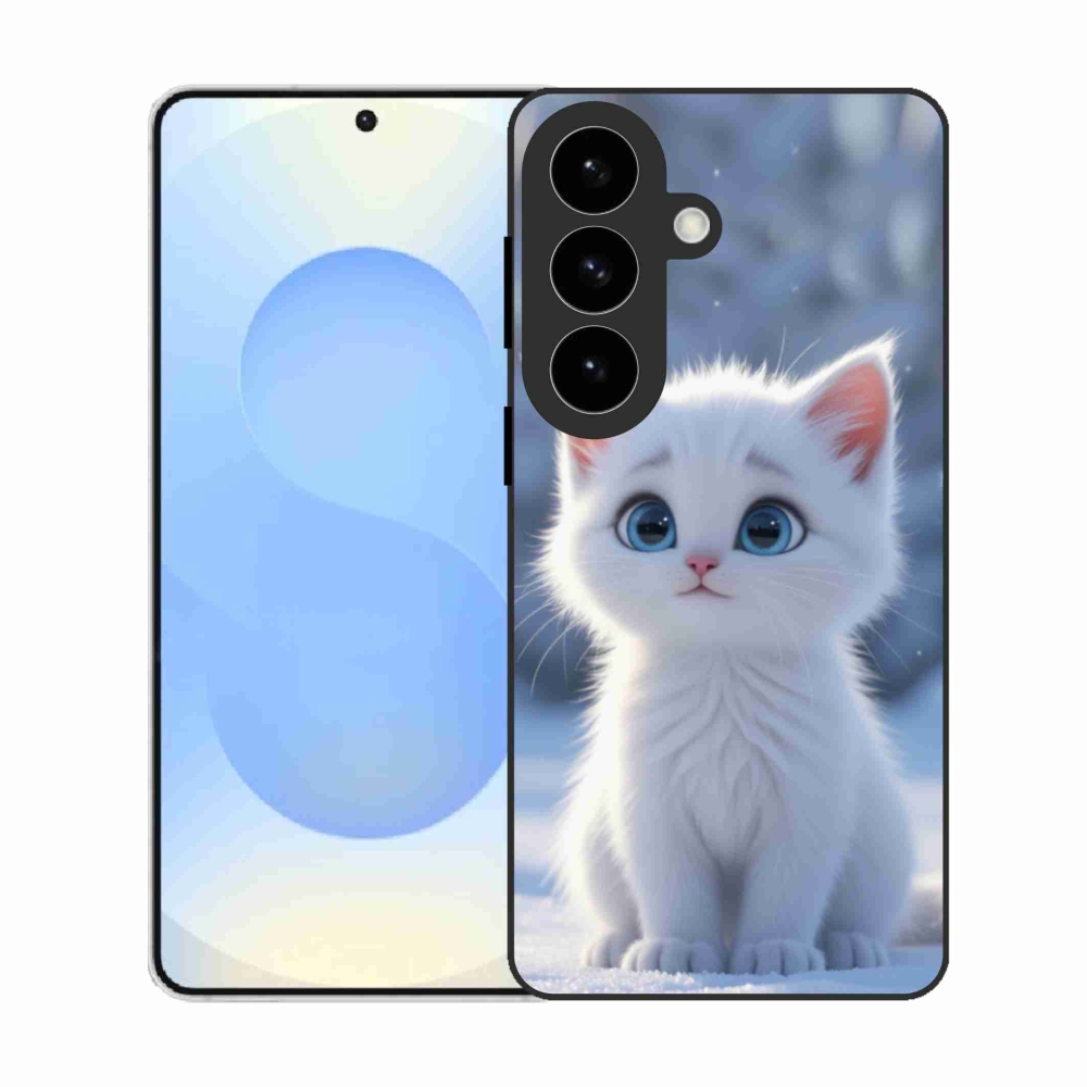 Zselés borítás mmCase Samsung Galaxy S26 készülékhez - fehér cica 3