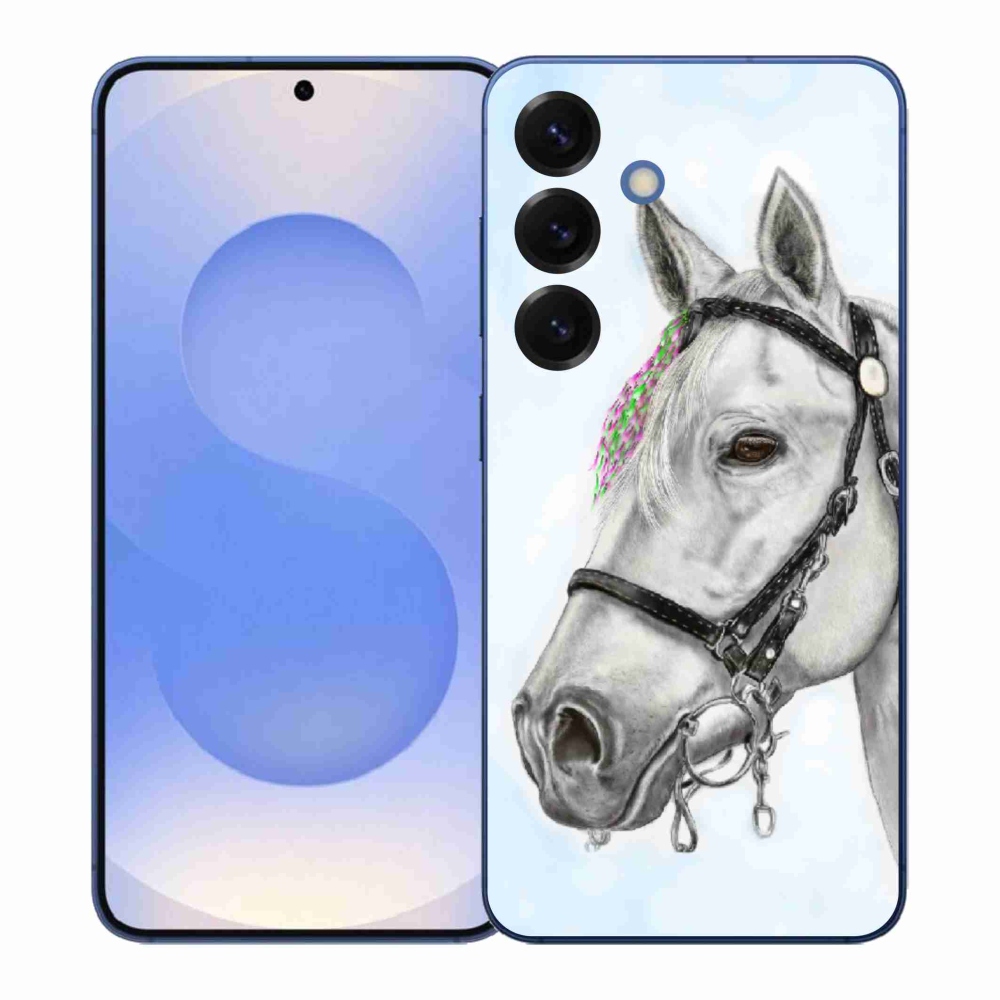 Zselés borítás mmCase Samsung Galaxy S26+ - fehér ló 1