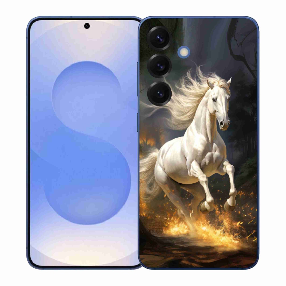 Zselés borítás mmCase Samsung Galaxy S26+ - fehér ló 2