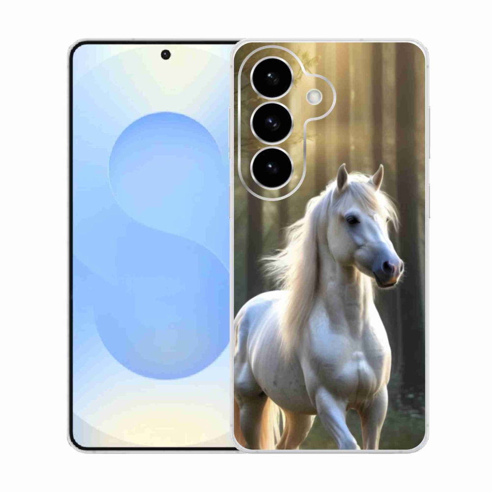 Zselés borítás mmCase Samsung Galaxy S26 - fehér ló 3