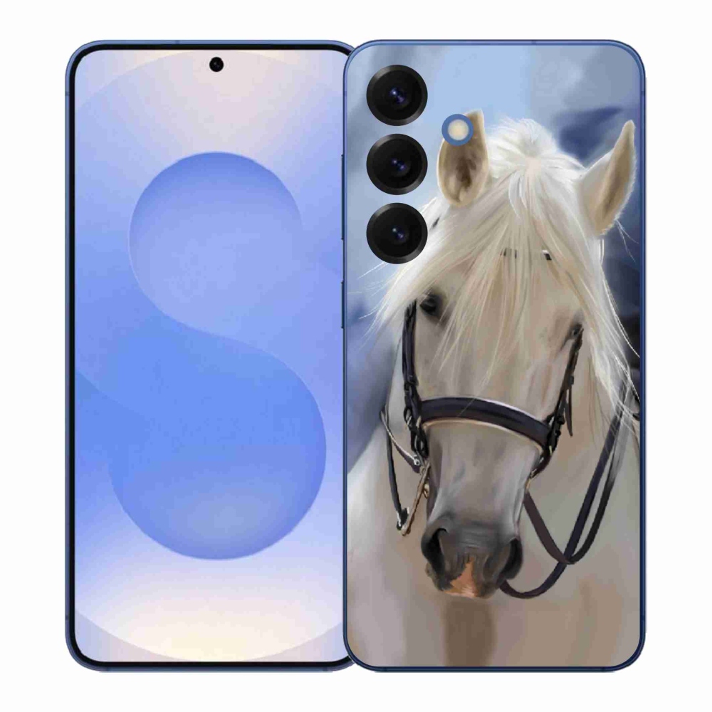 Zselés borítás mmCase Samsung Galaxy S26+ - fehér ló