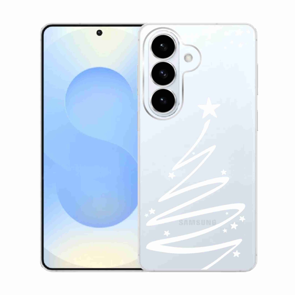 Gél borító mmCase Samsung Galaxy S26 készülékhez - fehér fa átlátszó háttéren