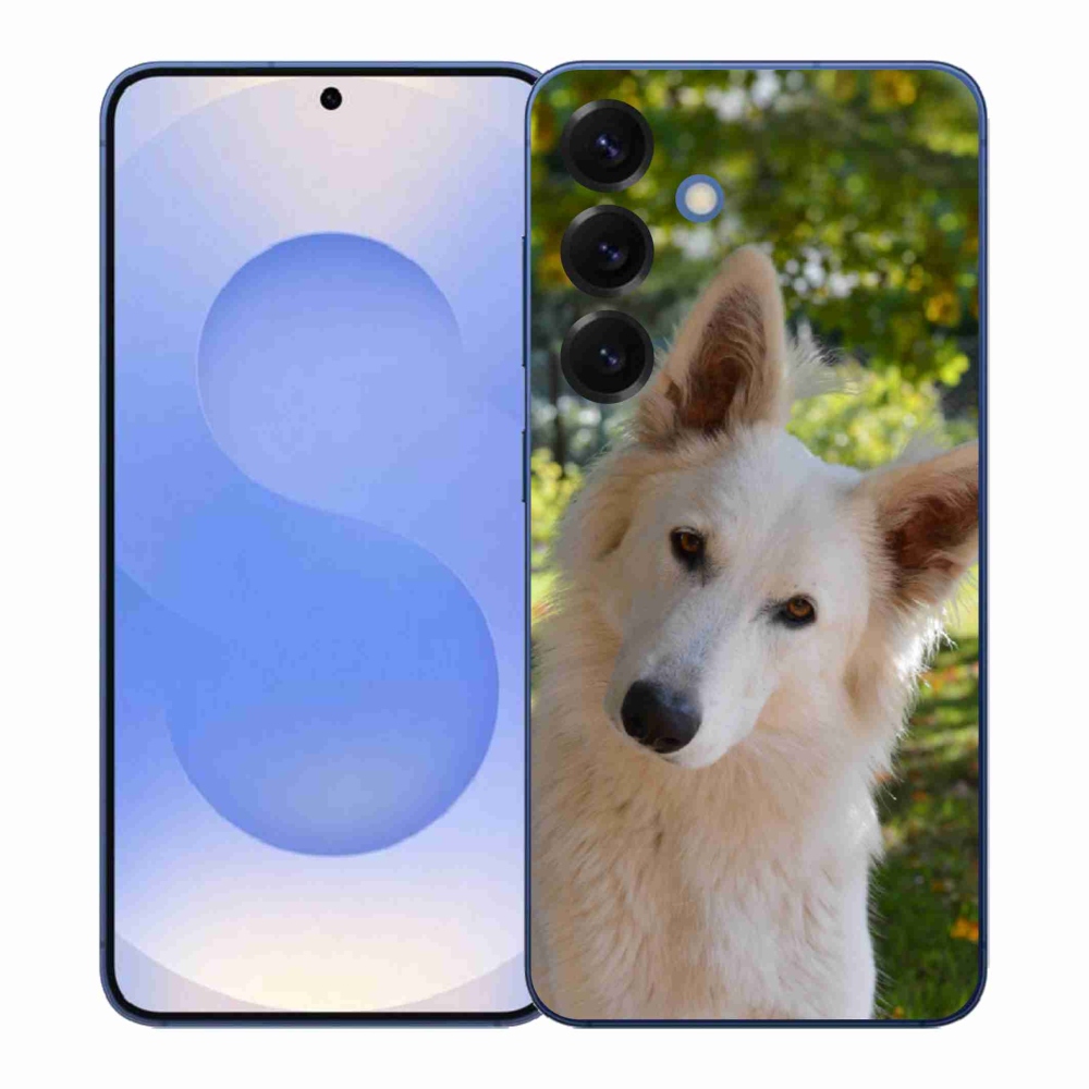 Gél védőhuzat mmCase Samsung Galaxy S26+ - fehér Svájci juhász 1