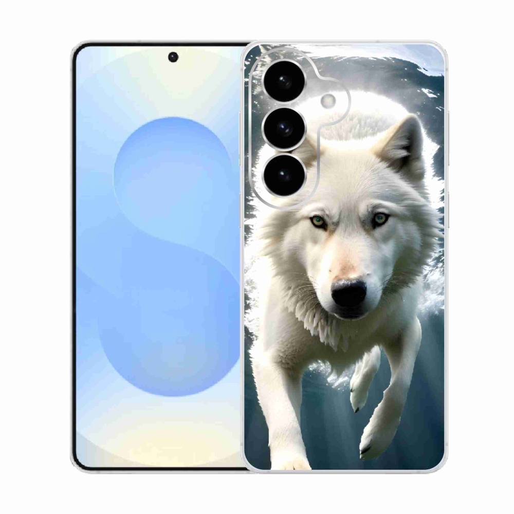 Gél védőhuzat mmCase Samsung Galaxy S26 készülékhez - fehér farkas