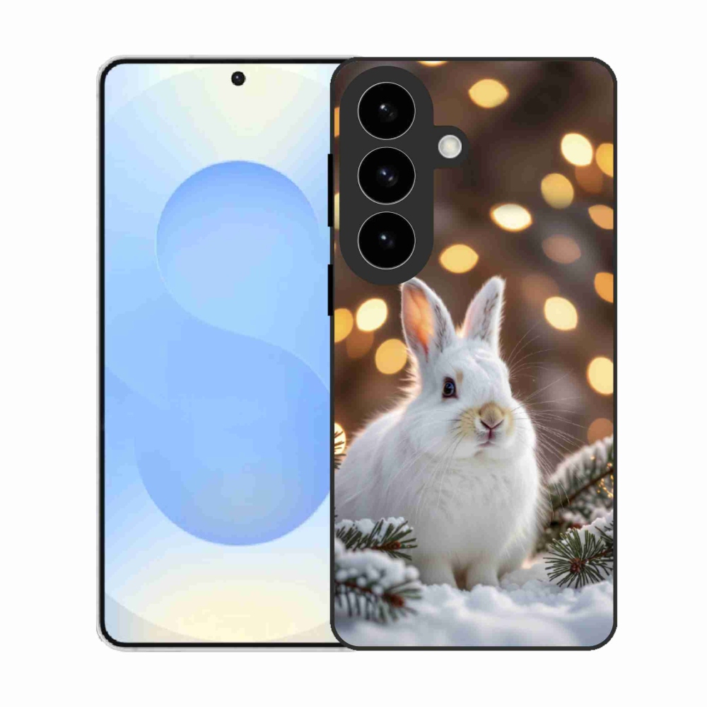 Zselés borítás mmCase Samsung Galaxy S26 készülékhez - fehér nyúl