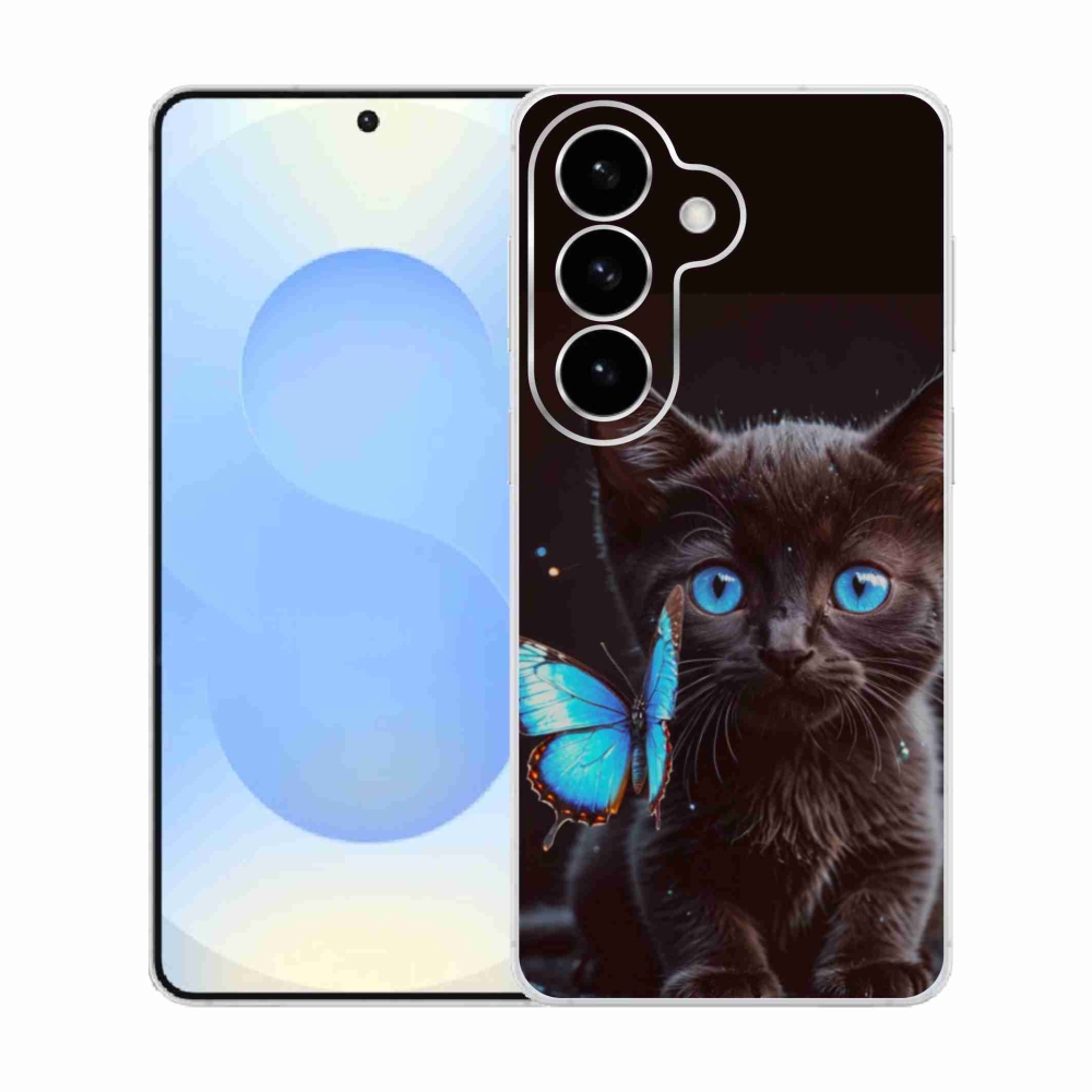 Zselés borítás mmCase Samsung Galaxy S26 készülékhez - fekete cica 3