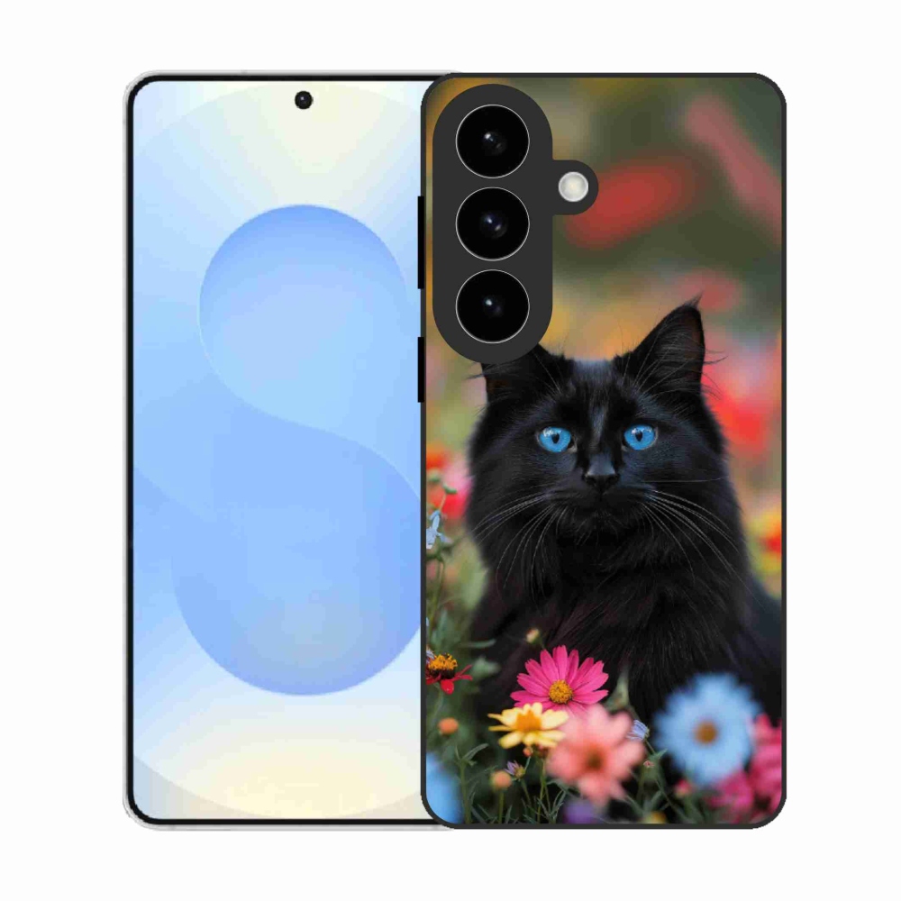 Zselés borítás mmCase Samsung Galaxy S26 készülékhez - fekete cica 4