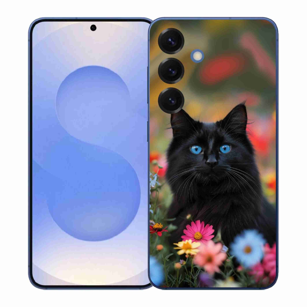 Gél védőhuzat mmCase Samsung Galaxy S26+ - fekete cica 4