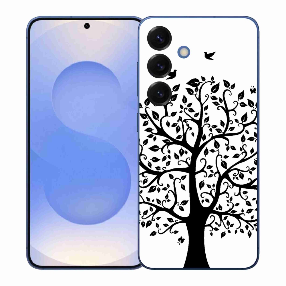 Gél védőhuzat mmCase Samsung Galaxy S26+ - fekete-fehér fa