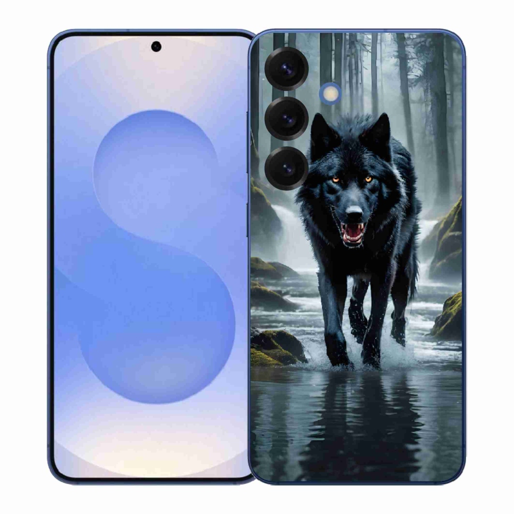 Zselés borítás mmCase Samsung Galaxy S26+ - fekete farkas