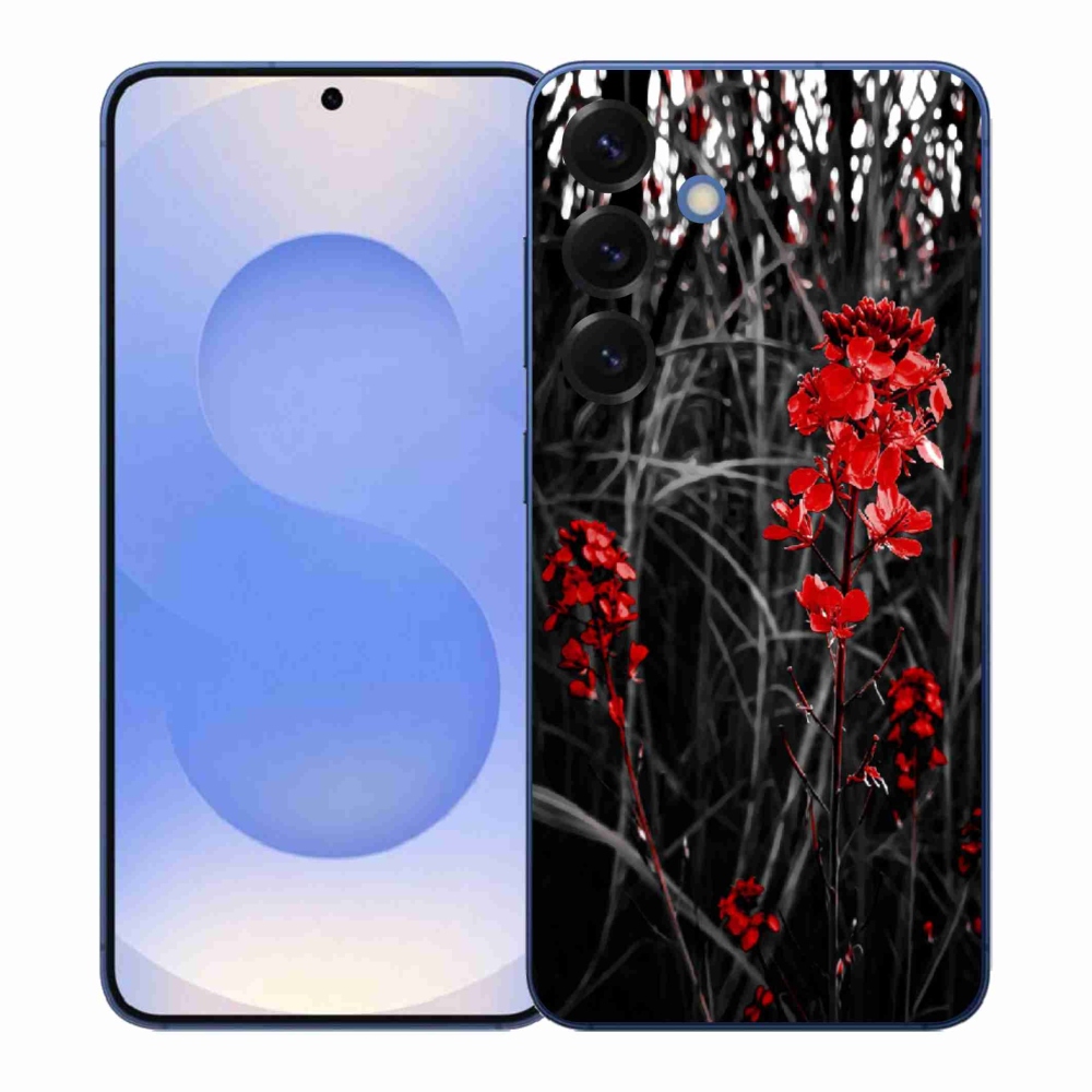 Gél védőhuzat mmCase Samsung Galaxy S26+ - piros növényhez