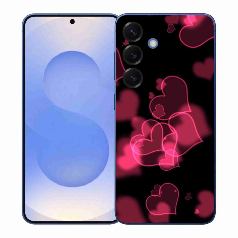 Gél védőhuzat mmCase Samsung Galaxy S26+ készülékhez - piros szívek