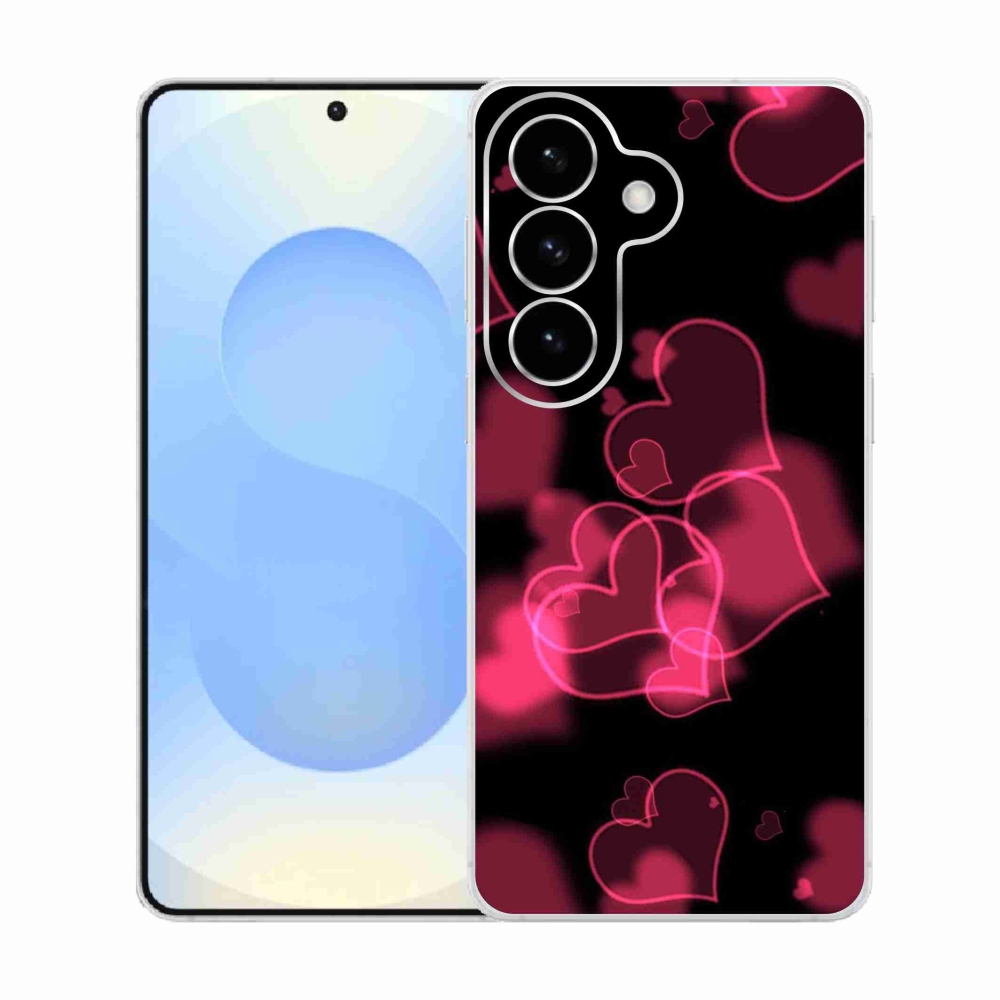 Gél védőhuzat mmCase Samsung Galaxy S26 készülékhez - piros szívek