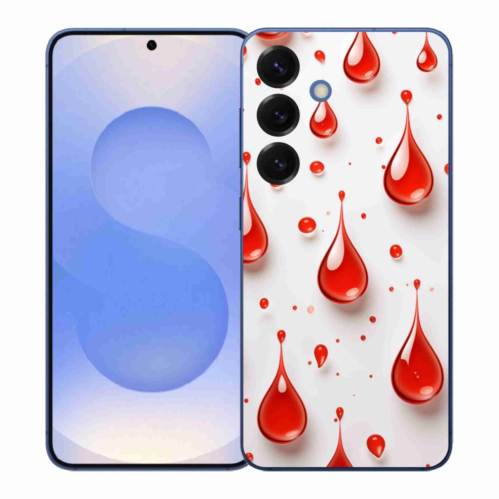 Gél védőhuzat mmCase Samsung Galaxy S26+ - piros cseppek