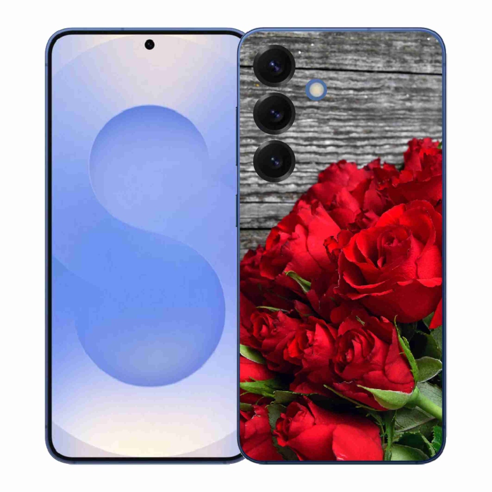 Gél védőhuzat mmCase Samsung Galaxy S26+ - piros rózsa