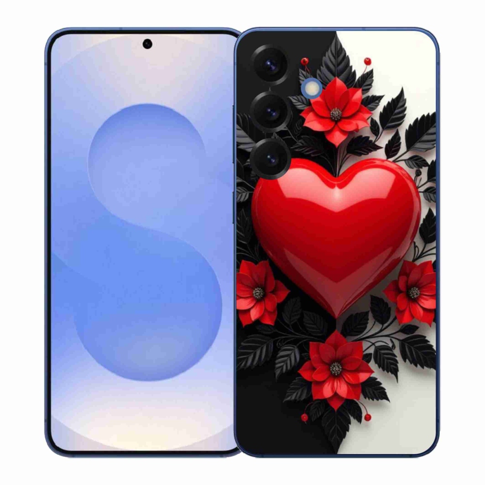 Gél védőhuzat mmCase Samsung Galaxy S26+ készülékhez - piros szív