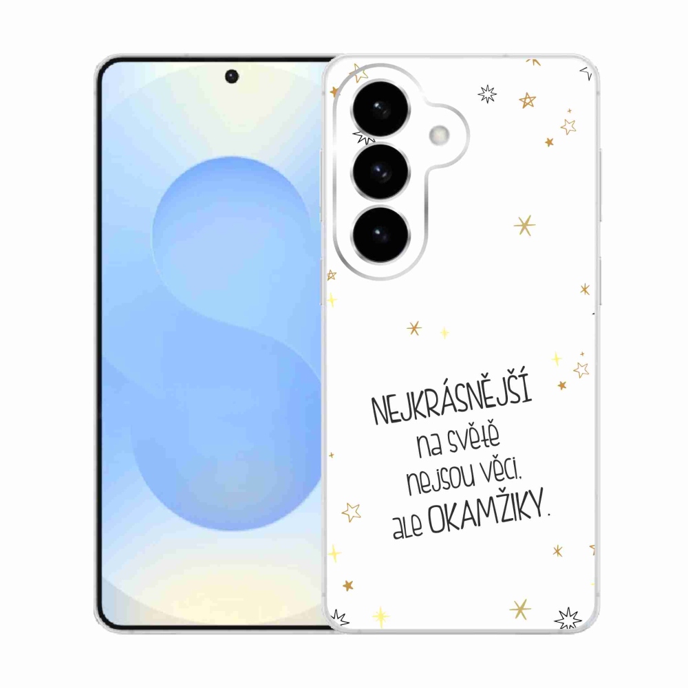 Gél borítás mmCase Samsung Galaxy S26 - idézem 4 fehér háttérrel