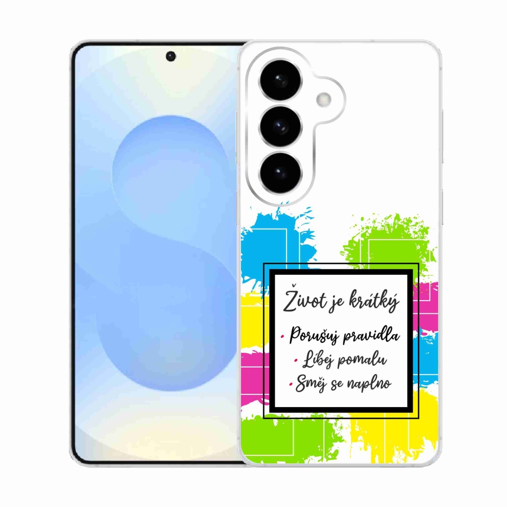 Gél borító mmCase Samsung Galaxy S26 - idézet 5 fehér háttérrel