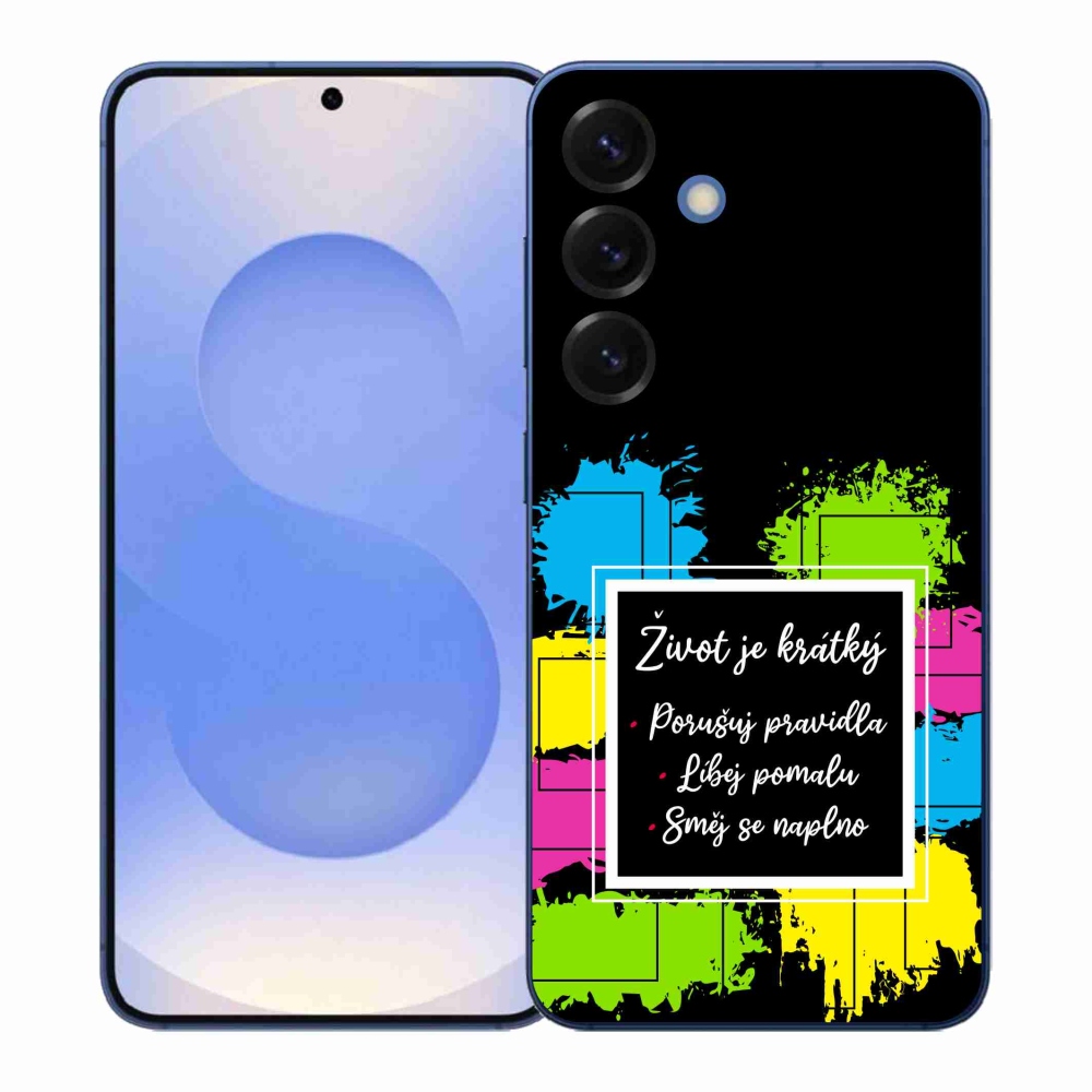 Gél borítás mmCase Samsung Galaxy S26+ - idézem 5 fekete háttér