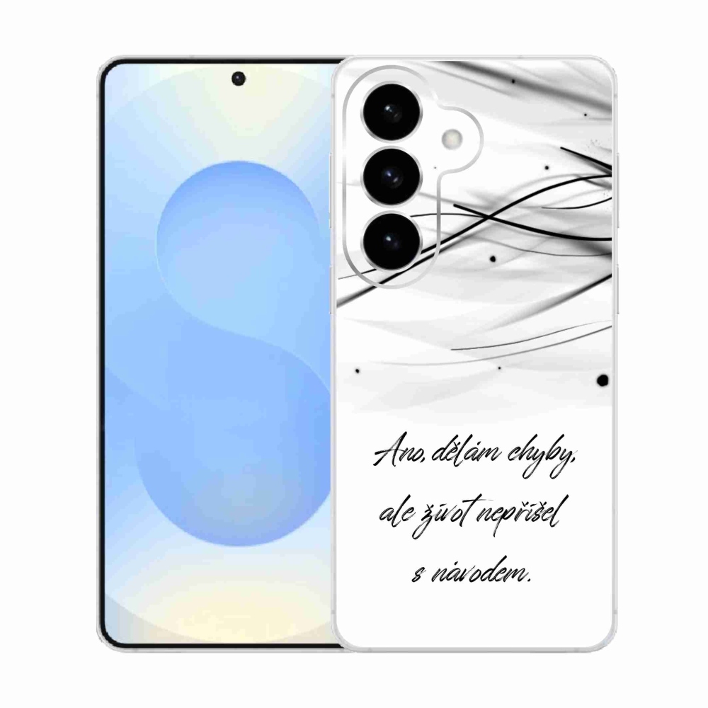 Gél borítás mmCase Samsung Galaxy S26 készülékhez - idézem fehér háttér