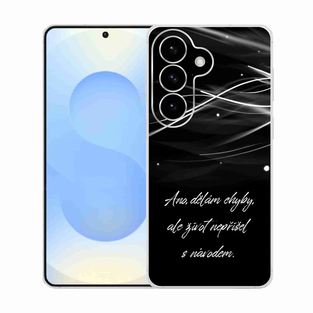 Gél borítás mmCase Samsung Galaxy S26 készülékhez - idézem fekete háttér