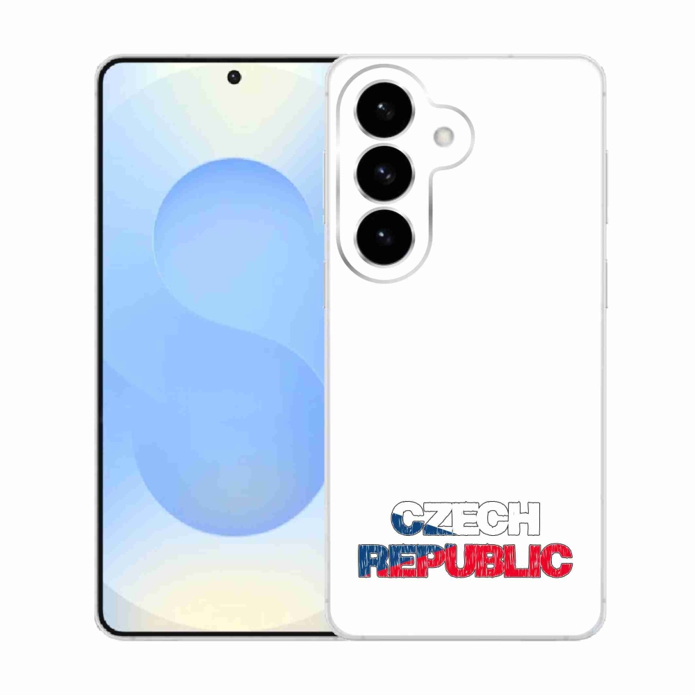 Gél borító mmCase Samsung Galaxy S26 - Csehország fehér háttérrel