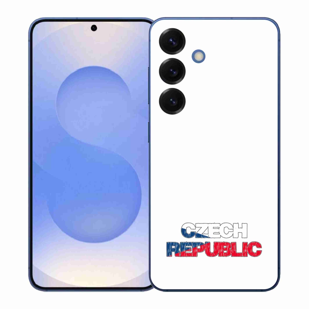 Gél borítás mmCase Samsung Galaxy S26+ - Csehország fehér háttérrel