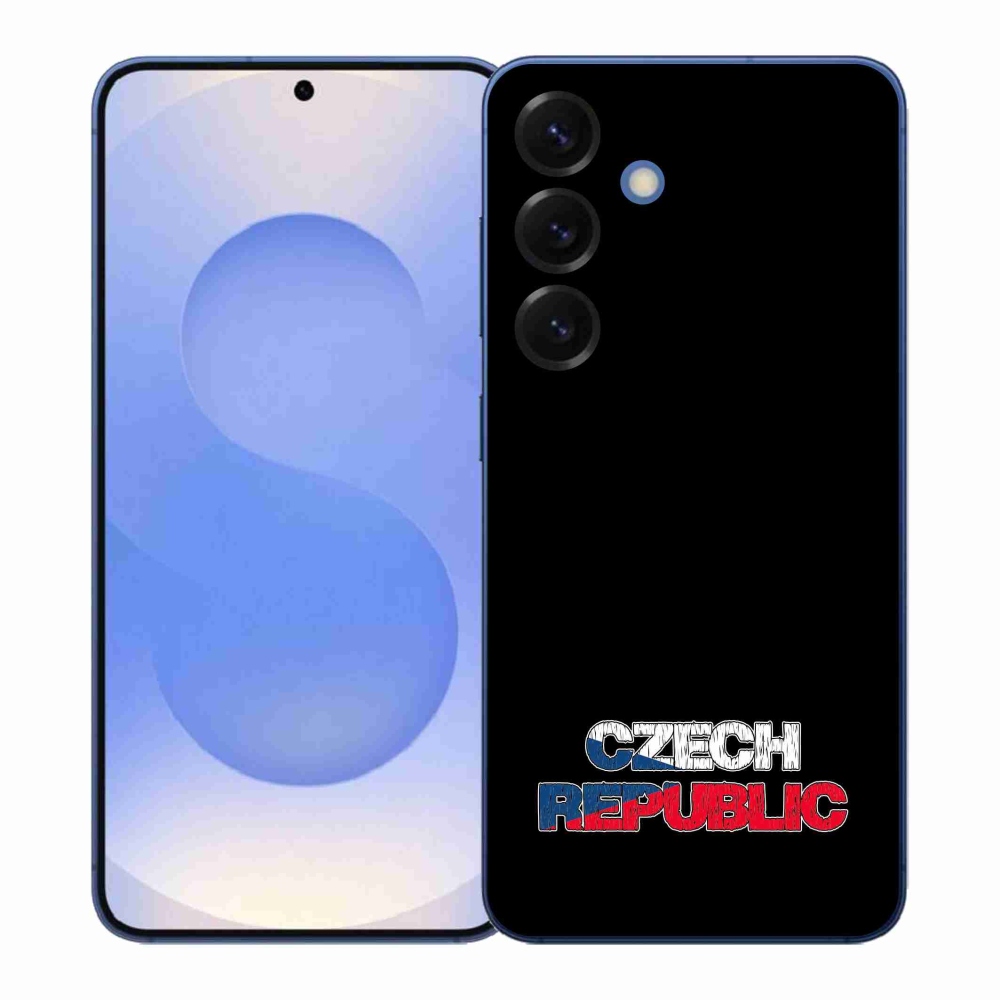 Gél borítás mmCase Samsung Galaxy S26+ - Csehország fekete háttérrel