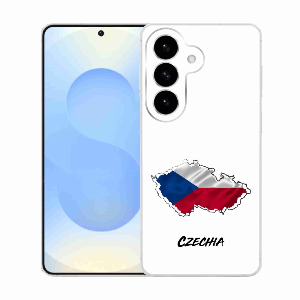 Gél borító mmCase Samsung Galaxy S26 - Csehország fehér háttérrel