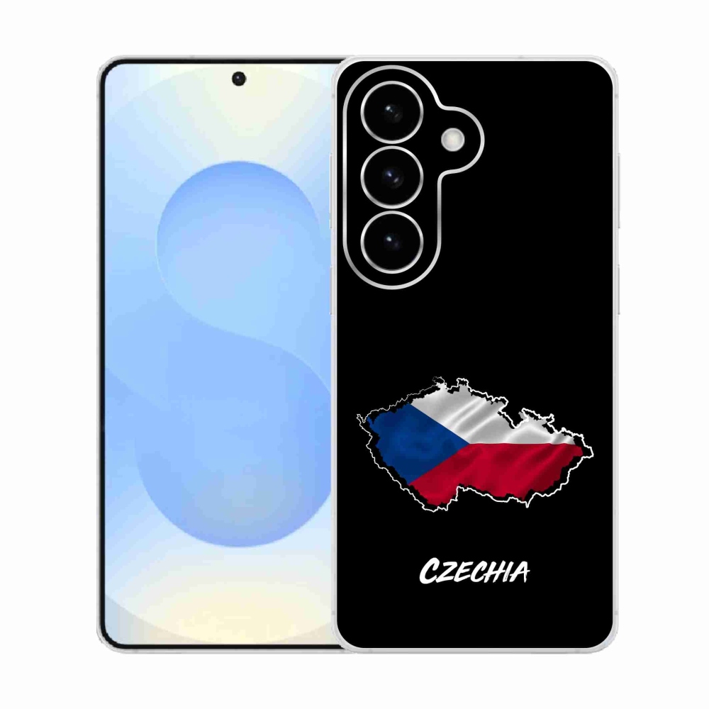 Gél borító mmCase Samsung Galaxy S26 - Csehország fekete háttérrel