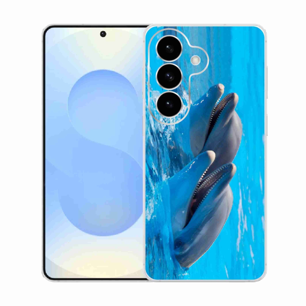 Zselés borítás mmCase Samsung Galaxy S26 készülékhez - delfinek