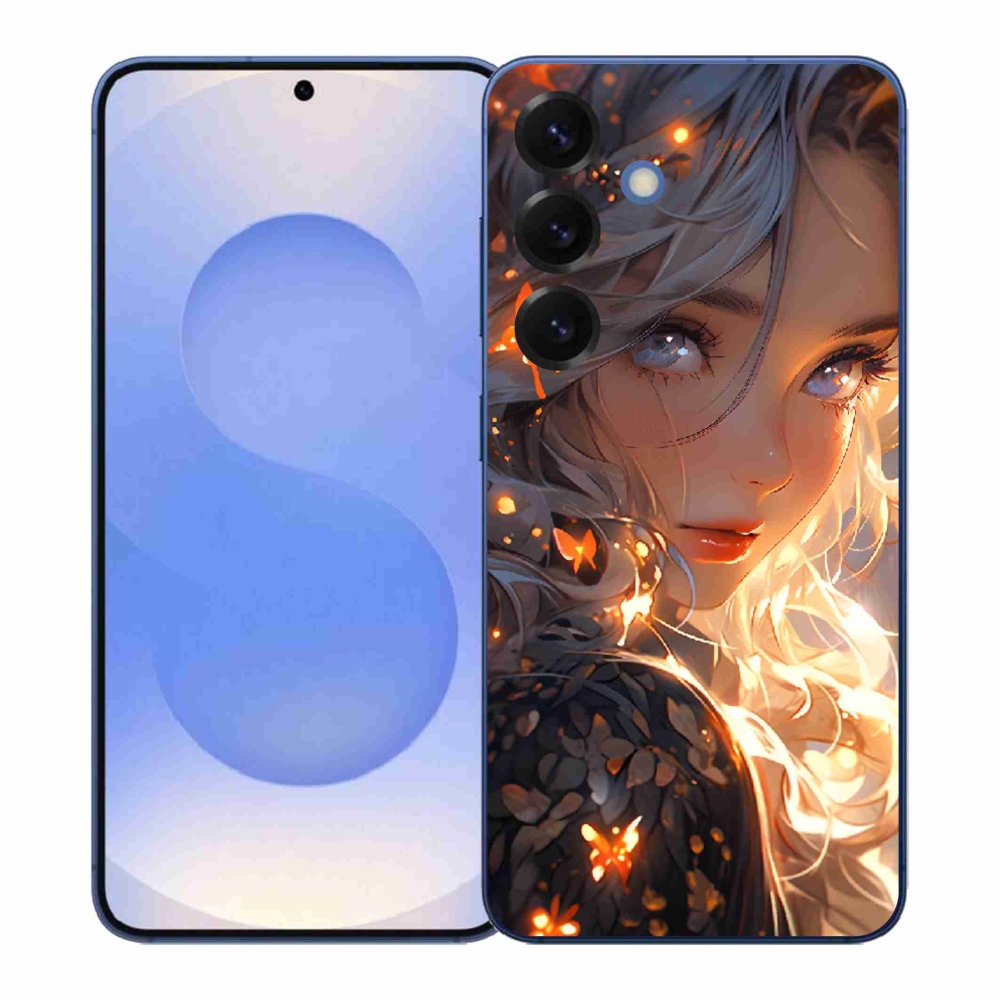 Gél borítás mmCase Samsung Galaxy S26+ - lány és pillangók