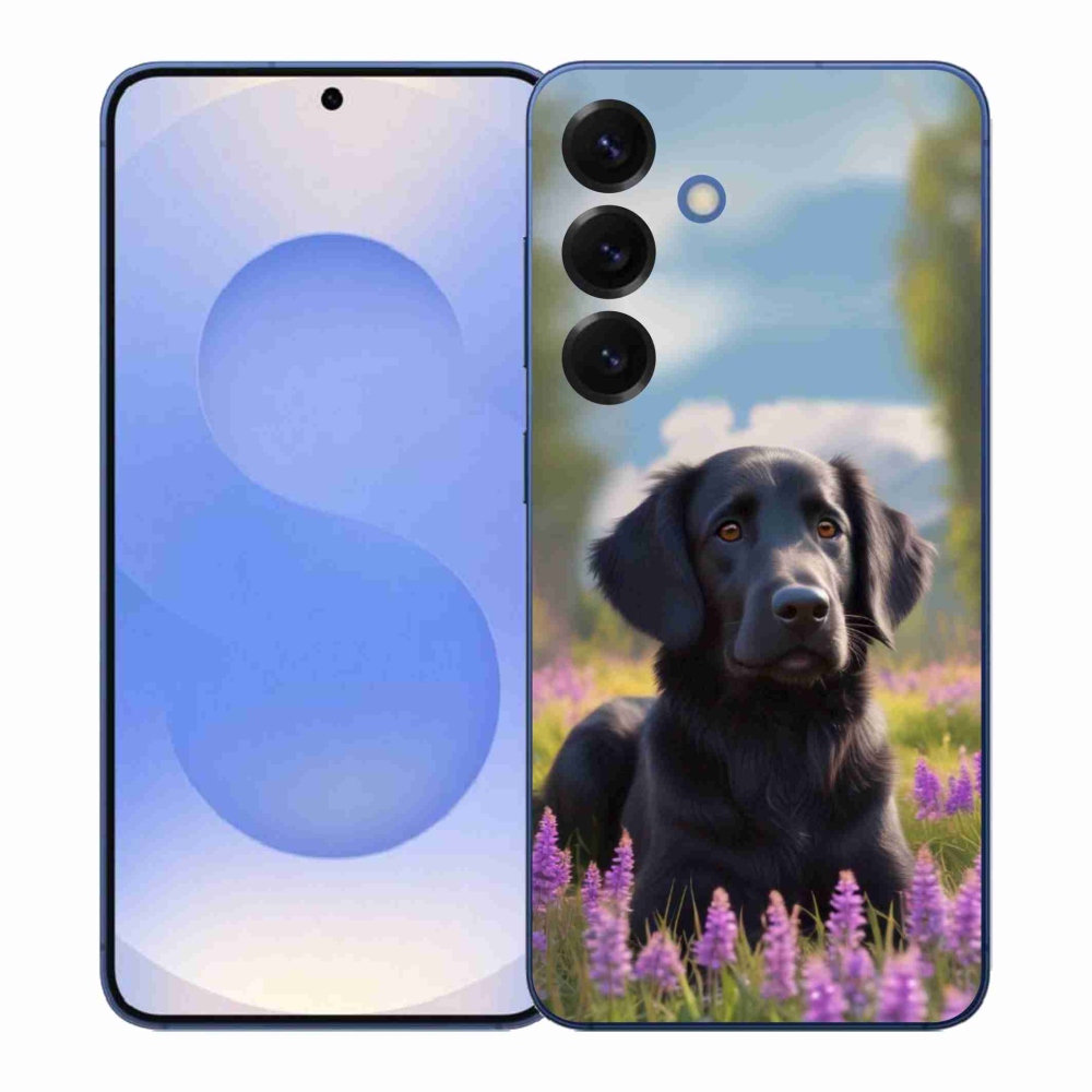 Zselés borítás mmCase Samsung Galaxy S26+ készülékhez - elegáns fekete retriever