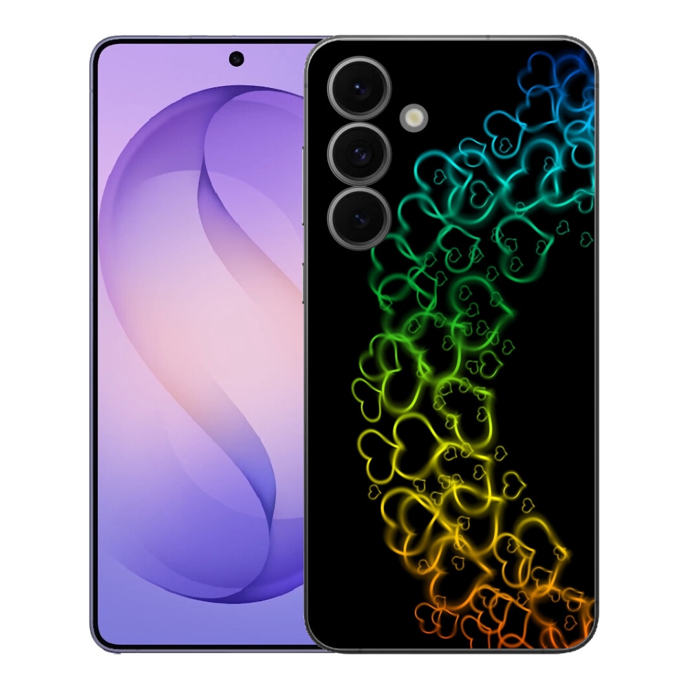 mmCase gélhuzat a Samsung Galaxy S26 FE-hez – színes szívecskék