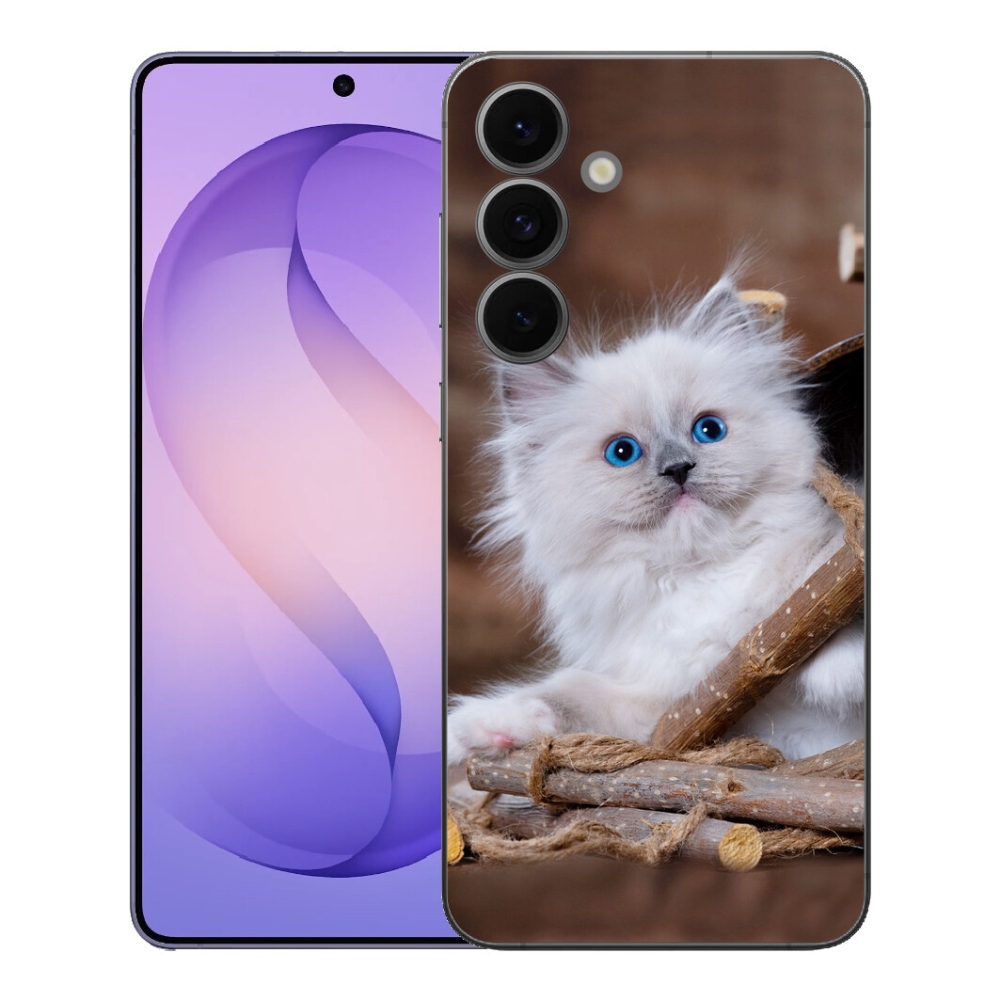 mmCase géltok a Samsung Galaxy S26 FE-hez – fehér cica